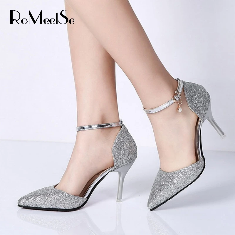 Fashion Buckle Crystal Bling Pumps Women Elegant Thin High Heels Point toe Party Wedding Shoes Woman Sexy Bridal Pumps Stiletto
Fashion Buckle Crystal Bling Pumps Women Elegant Thin High Heels Point toe Party Wedding Shoes Woman Sexy Bridal Pumps Stiletto