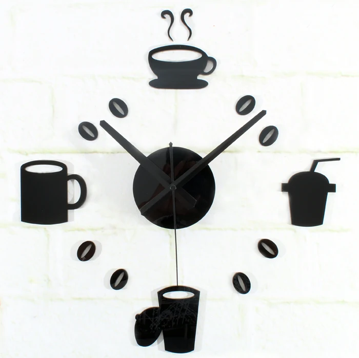 Creative DIY Coffee Wall Clock Modern Design Gold Kitchen Watch Europe Big Cup 3D Stickers Quartz Digital Clocks Home Decor
Creative DIY Coffee Wall Clock Modern Design Gold Kitchen Watch Europe Big Cup 3D Stickers Quartz Digital Clocks Home Decor