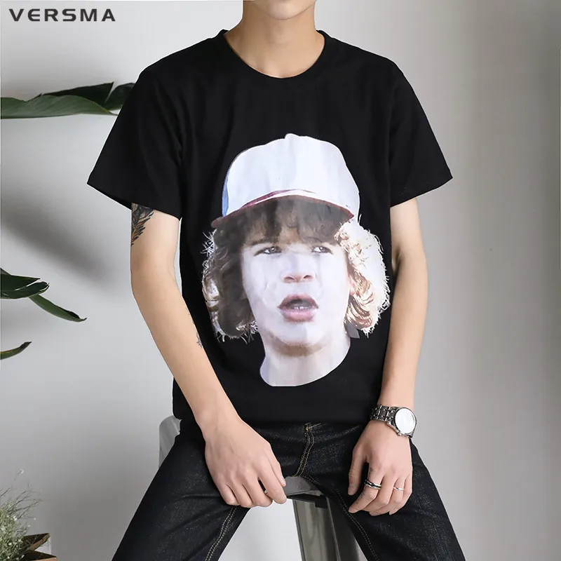 VERSMA 2017 American High Street Stranger Things Head Printed T-shirts Men Women Summer Hip Hop Loose Oversize Couple Tshirt Men
VERSMA 2017 American High Street Stranger Things Head Printed T-shirts Men Women Summer Hip Hop Loose Oversize Couple Tshirt Men