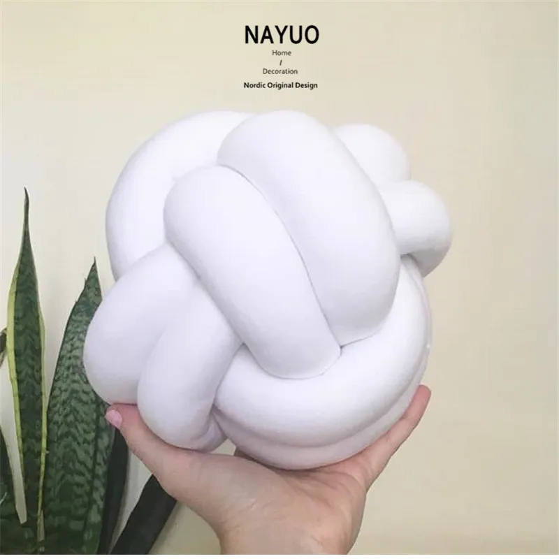 Plush Knot Ball Sofa Patio Cushion Handmade Decor Car Rest Office Back Seat Pillow KidsRoom Decor Danish knot ball bed protect
Plush Knot Ball Sofa Patio Cushion Handmade Decor Car Rest Office Back Seat Pillow KidsRoom Decor Danish knot ball bed protect
