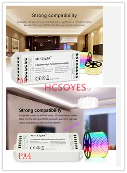 milight PA4 PA5 4-Channel Hight Performance led strip Amplifier 5-Channel High Performance Amplifier for RGB/RGBW LED strip
milight PA4 PA5 4-Channel Hight Performance led strip Amplifier 5-Channel High Performance Amplifier for RGB/RGBW LED strip