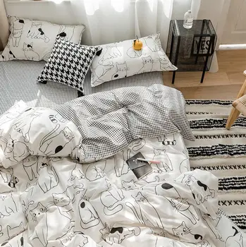 Cartoon lovely cat bedding set adult teen child kid,full queen cotton cute double home textile bed sheet pillow case duvet cover
Cartoon lovely cat bedding set adult teen child kid,full queen cotton cute double home textile bed sheet pillow case duvet cover