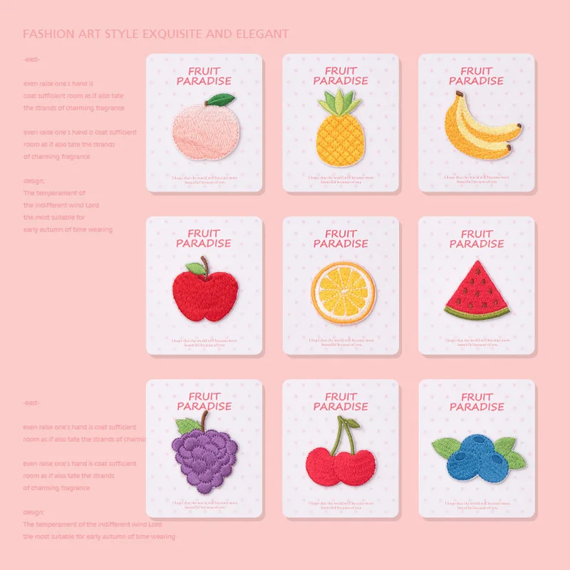 1PC Fruit Patches for Clothing Iron on Patches for DIY Tshirt Clothes Stickers for Clothes Embroidery Patch Stripes Badges
1PC Fruit Patches for Clothing Iron on Patches for DIY Tshirt Clothes Stickers for Clothes Embroidery Patch Stripes Badges
