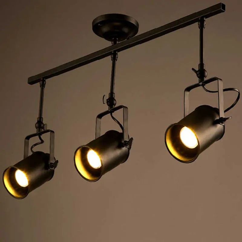 Vintage Loft led Track pendant Light RH Industrial Black Spot hanging light Lustres Bedroom bar clothing store lamp
Vintage Loft led Track pendant Light RH Industrial Black Spot hanging light Lustres Bedroom bar clothing store lamp