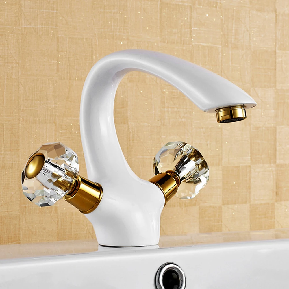 Antique above counter basin White gold-plated Mixing faucet, Brass, Cold & Hot Water, bathroom taps send 60cm Inlet hose FMBJ208
Antique above counter basin White gold-plated Mixing faucet, Brass, Cold & Hot Water, bathroom taps send 60cm Inlet hose FMBJ208
