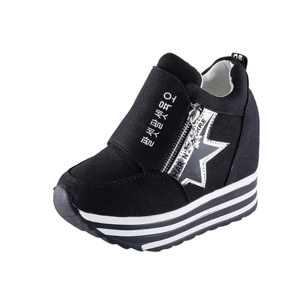 2018 Fashion Women Height Increasing Summer Canvas High-top Thick Bottom Wedges Platform Shoes Woman Casual Shoe
2018 Fashion Women Height Increasing Summer Canvas High-top Thick Bottom Wedges Platform Shoes Woman Casual Shoe