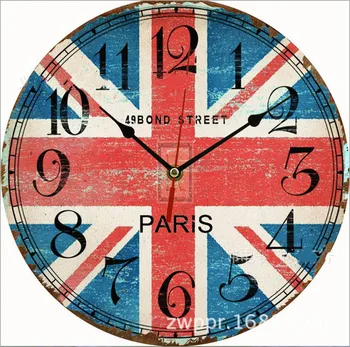 2016 Modern Design Silent Retro U.S.A. American flag Wall Clock Round Colorful Rustic Antique Wooden Home/Office/Cafe Decoration
2016 Modern Design Silent Retro U.S.A. American flag Wall Clock Round Colorful Rustic Antique Wooden Home/Office/Cafe Decoration