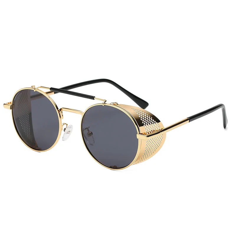 Round Metal Steampunk Sunglasses Retro Men Women Fashion Punk Glasses Brand Design Vintage Sun glasses UV400 Shades Eyewear
Round Metal Steampunk Sunglasses Retro Men Women Fashion Punk Glasses Brand Design Vintage Sun glasses UV400 Shades Eyewear