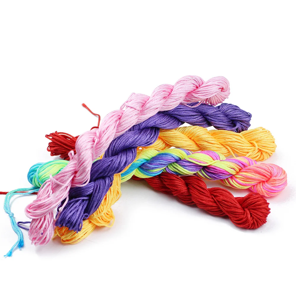 WLYeeS 25m 1Pcs Colorful Nylon Cord Thread Chinese Knot Macrame Rope Cords DIY Jewelry Bracelet Necklace Making Accessories
WLYeeS 25m 1Pcs Colorful Nylon Cord Thread Chinese Knot Macrame Rope Cords DIY Jewelry Bracelet Necklace Making Accessories