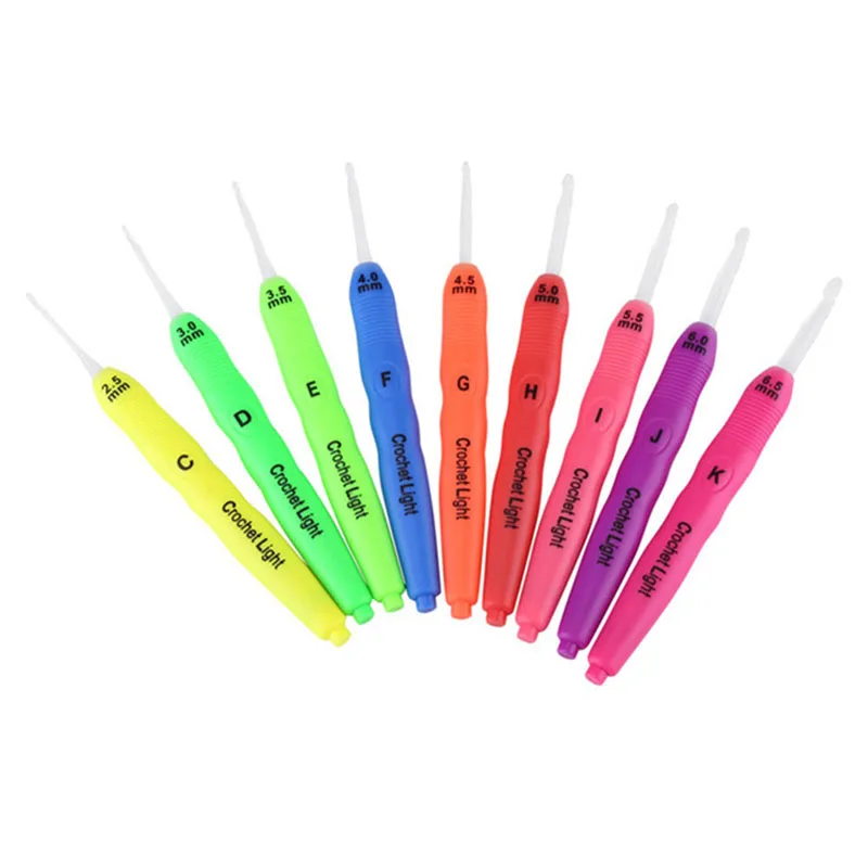 DIY Knitting Tools Lighted Crochet Hook Ergonomic Handle Grips Hook for Arthritic Hands with LR41 Batteries
DIY Knitting Tools Lighted Crochet Hook Ergonomic Handle Grips Hook for Arthritic Hands with LR41 Batteries