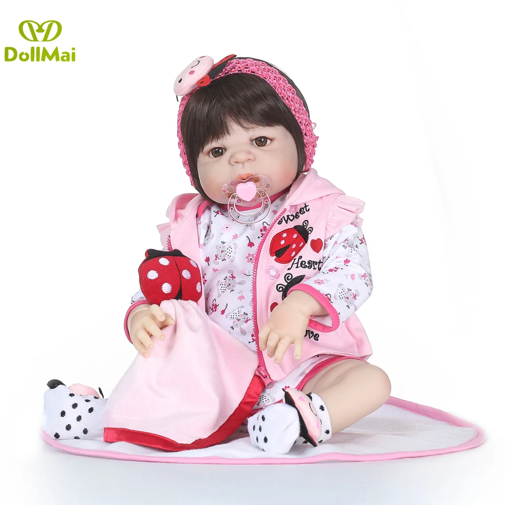NPKCOLLECTION super real 23inch 57cm Full silicone vinyl Reborn Baby Dolls Silicone Toddler bebe alive kids Birthday Gift
NPKCOLLECTION super real 23inch 57cm Full silicone vinyl Reborn Baby Dolls Silicone Toddler bebe alive kids Birthday Gift