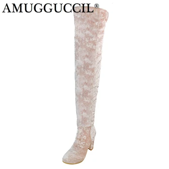 Customize Plus Big Size 34-47 Black Army-green Pink Zip Sexy Thigh High Heel Over The Knee Female Autumn Winter Women Boot X1681
Customize Plus Big Size 34-47 Black Army-green Pink Zip Sexy Thigh High Heel Over The Knee Female Autumn Winter Women Boot X1681