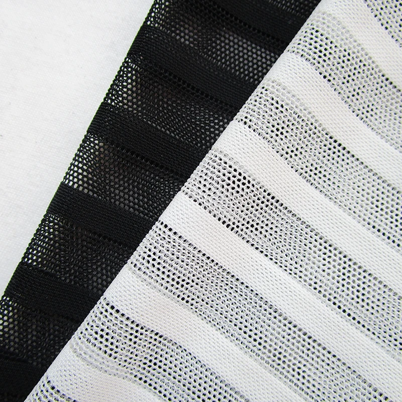 1 yard New Fashion Slim Mesh Black Striped Netting Fabric Sexy Lingerie Stretch Dress Net Fabric Knit Apparel Sewing Cloth Tissu
1 yard New Fashion Slim Mesh Black Striped Netting Fabric Sexy Lingerie Stretch Dress Net Fabric Knit Apparel Sewing Cloth Tissu