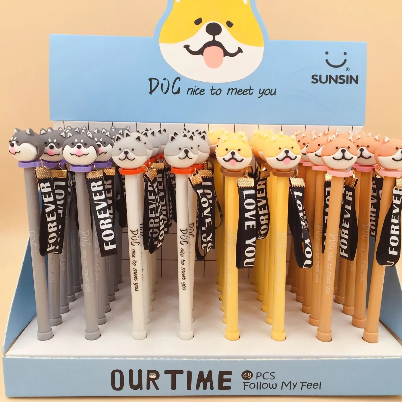 48 pcs/lot Dog Cartoon Pendant Gel Pen Ink Pen Promotional Gift Stationery School & Office Supply
48 pcs/lot Dog Cartoon Pendant Gel Pen Ink Pen Promotional Gift Stationery School & Office Supply