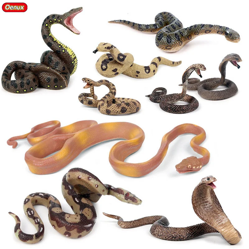 Oenux Forest Savage Snakes Simulation Animals Rattlesnake Python Cobra Action Figures PVC Lifelike Model Education Kids Toy Gift
Oenux Forest Savage Snakes Simulation Animals Rattlesnake Python Cobra Action Figures PVC Lifelike Model Education Kids Toy Gift
