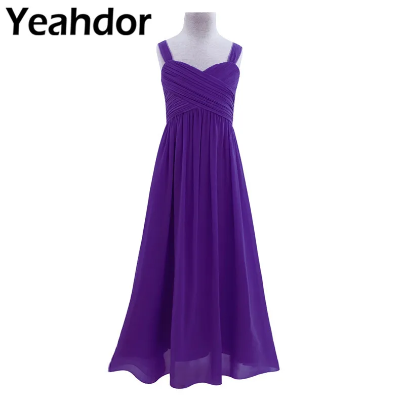 Girls Chiffon Pleated Flower Girl Dress Ruched High-waisted Princess Formal Pageant Wedding Birthday Party Dress Vestidos
Girls Chiffon Pleated Flower Girl Dress Ruched High-waisted Princess Formal Pageant Wedding Birthday Party Dress Vestidos