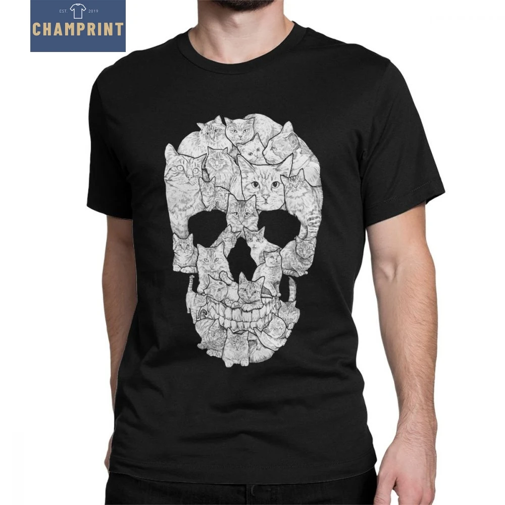 Cat Skull Horror Skull T Shirt Man 4XL 5XL 6XL Tops Popular T-Shirt Round Neck Cotton Tee Shirt
Cat Skull Horror Skull T Shirt Man 4XL 5XL 6XL Tops Popular T-Shirt Round Neck Cotton Tee Shirt