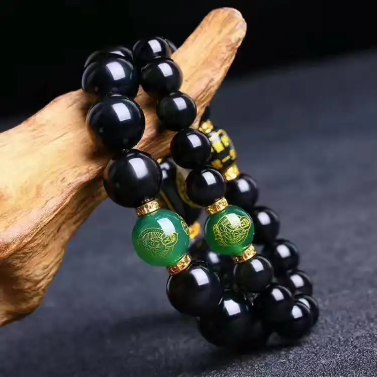 free shipping Natural Obsidian Round Beads Jewelry Bracelet ,The best gift for a couple
free shipping Natural Obsidian Round Beads Jewelry Bracelet ,The best gift for a couple