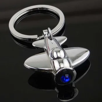 Rhinestone High Quanlity Silver Color Mini plane Blue Light Keychain Metal Gloss Originality Key Chain Plane Amateur Discount 
Rhinestone High Quanlity Silver Color Mini plane Blue Light Keychain Metal Gloss Originality Key Chain Plane Amateur Discount