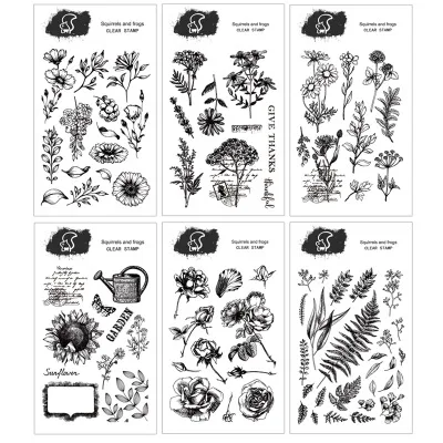Transparent silicone seal vintage plant hand account decoration rubber stamp green plant flower arrangement chapter
Transparent silicone seal vintage plant hand account decoration rubber stamp green plant flower arrangement chapter