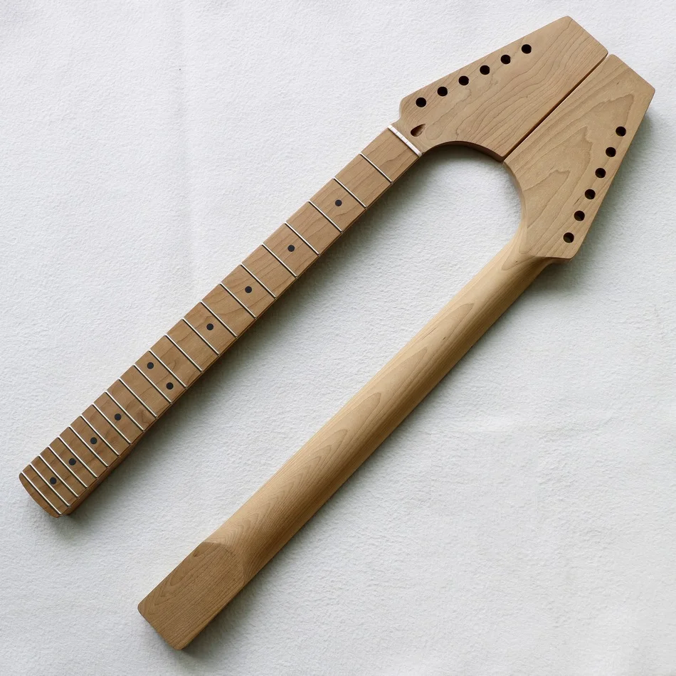 Paddle headstock 22 fret Roasted Maple guitar neck unfinished for custom Strat and tele style guitars kits with bone nut
Paddle headstock 22 fret Roasted Maple guitar neck unfinished for custom Strat and tele style guitars kits with bone nut