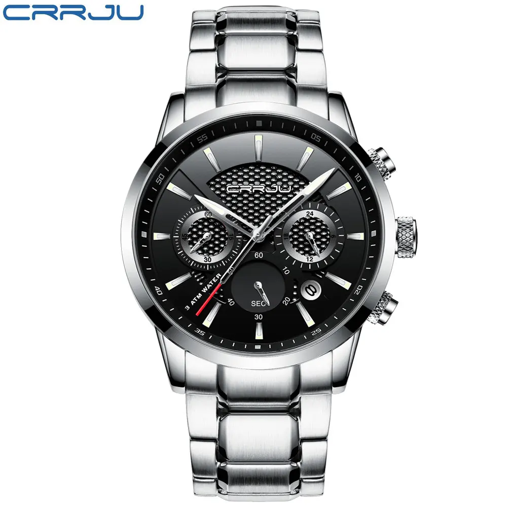 Мужские наручные часы reloj hombre водонепроницаемые с хронографом модные спортивные