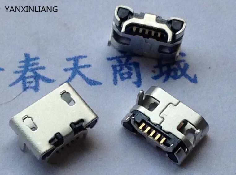 50pcs Micro USB 5pin no side Ox horn female usb socket short pin Flat mouth four legs socket mini usb connector Mobile Tail plug
50pcs Micro USB 5pin no side Ox horn female usb socket short pin Flat mouth four legs socket mini usb connector Mobile Tail plug