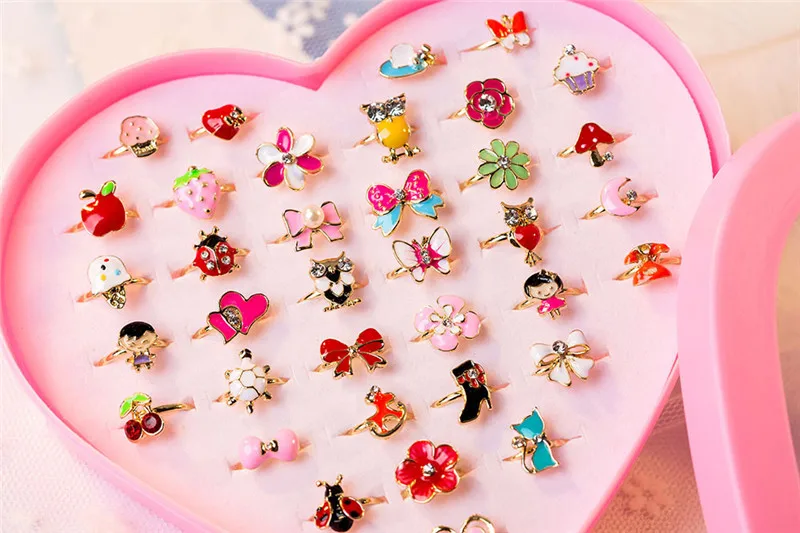 36pcs Sweet Kids Ring Set Mixed Flower Adjustable Rings Baby Girls Party Gift Jewelry With Display Box Ring Set
36pcs Sweet Kids Ring Set Mixed Flower Adjustable Rings Baby Girls Party Gift Jewelry With Display Box Ring Set