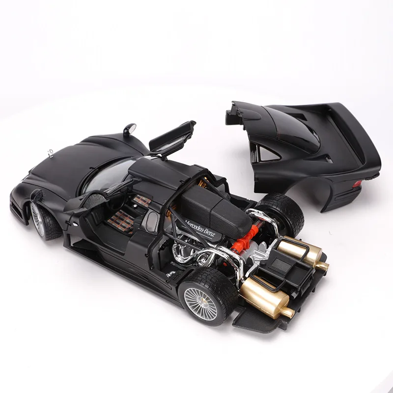 Diecast 1:18 Model Cars Collectible Alloy Simulation Static Black Sports Vehicles 1/18 Super Car Toys for Children Benz CLK GTR
Diecast 1:18 Model Cars Collectible Alloy Simulation Static Black Sports Vehicles 1/18 Super Car Toys for Children Benz CLK GTR