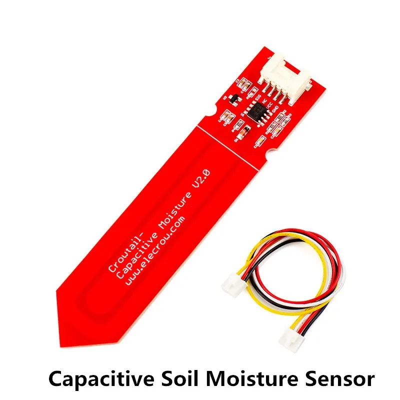 Elecrow 2pcs/lot Capacitance Soil Moisture Sensor for Arduino Humidity Soil Capacitive measurement for Smart Watering Plant Kit
Elecrow 2pcs/lot Capacitance Soil Moisture Sensor for Arduino Humidity Soil Capacitive measurement for Smart Watering Plant Kit