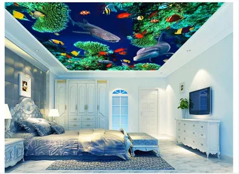 Custom Photo Wallpaper 3d ceiling murals Underwater world dolphin fish ceiling mural ceiling Zenith mural wallpaper living room
Custom Photo Wallpaper 3d ceiling murals Underwater world dolphin fish ceiling mural ceiling Zenith mural wallpaper living room