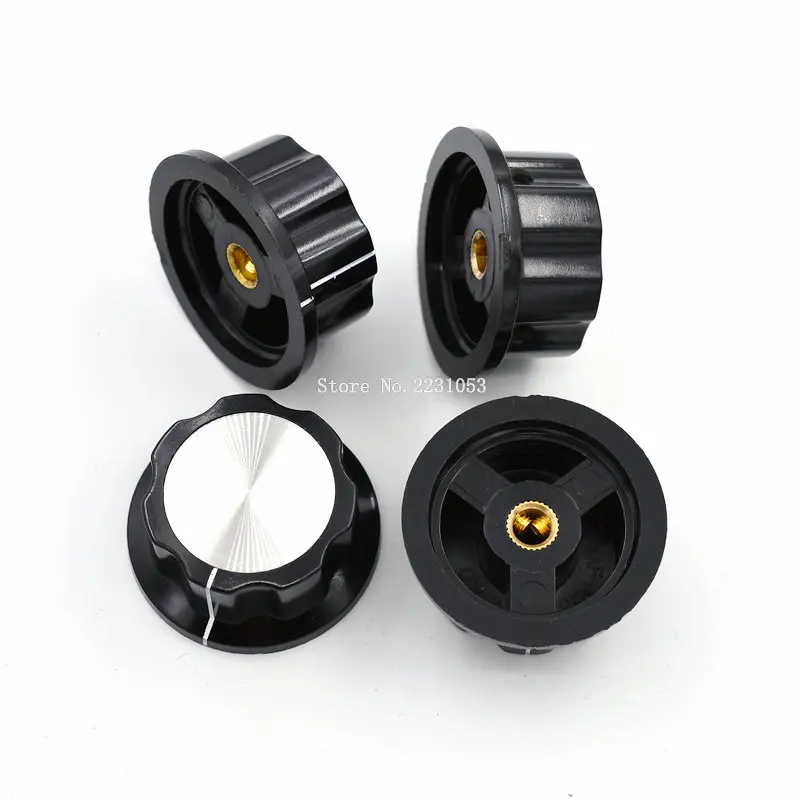5PCS/LOT MF-A05 bakelite potentiometer potentiometer knob cap diameter 45MM with RV16 hole 6MM
5PCS/LOT MF-A05 bakelite potentiometer potentiometer knob cap diameter 45MM with RV16 hole 6MM