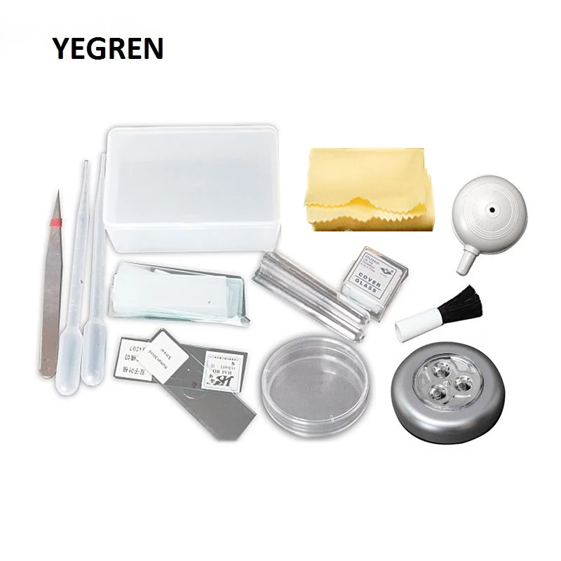 Biological Microscope Accessories Set Making Biological Specimen Tools Slides Dropper Tweezers Test Tube for Laboratory Teaching
Biological Microscope Accessories Set Making Biological Specimen Tools Slides Dropper Tweezers Test Tube for Laboratory Teaching