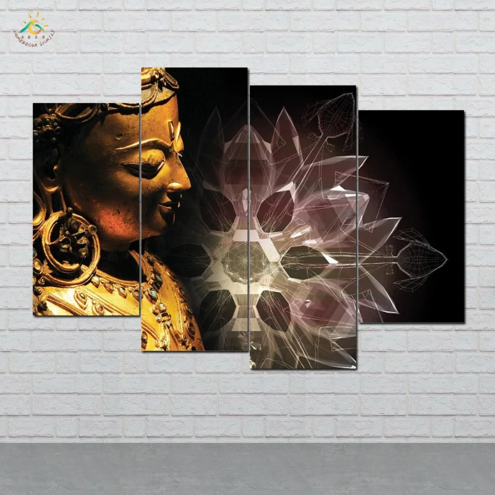 Lotus Buddha Wall Art Prints Canvas Art Painting Modular Picture And Poster Canvas Painting Decoration Home 4 PIECES
Lotus Buddha Wall Art Prints Canvas Art Painting Modular Picture And Poster Canvas Painting Decoration Home 4 PIECES