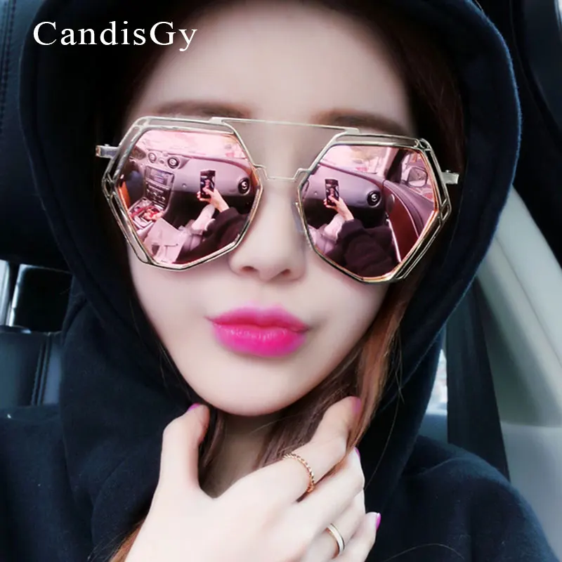 Korea Brand Designer Stylish Eyewear Oversized Mirror 2016 New Sunglasses Women Mirror Hexagon Female Metal Nose Pad Sun Glasses
Korea Brand Designer Stylish Eyewear Oversized Mirror 2016 New Sunglasses Women Mirror Hexagon Female Metal Nose Pad Sun Glasses