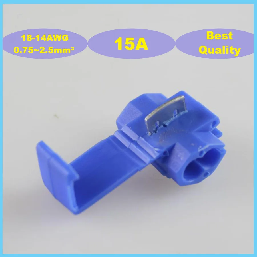 25pcs 802P3 Scotch Lock Quick Splice 0.75-2.5mm2 18-14 AWG 15A Auto Wire Connector Free shipping
25pcs 802P3 Scotch Lock Quick Splice 0.75-2.5mm2 18-14 AWG 15A Auto Wire Connector Free shipping