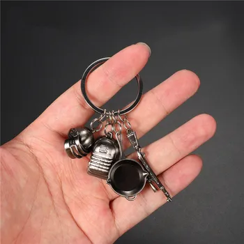 PUBG Car Motorcycle Key Chain Keychain Key Ring Helmet Plate 98K Gun Alloy Keychain FPS Game Gift Auto Products Car Accessories
PUBG Car Motorcycle Key Chain Keychain Key Ring Helmet Plate 98K Gun Alloy Keychain FPS Game Gift Auto Products Car Accessories