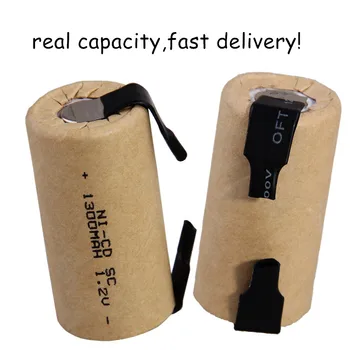 Fast delivery SC battery 1.2V SUBC batteries 4.25cm*2.2cm high drain power tools 1300mah with tabs global shipping
Fast delivery SC battery 1.2V SUBC batteries 4.25cm*2.2cm high drain power tools 1300mah with tabs global shipping