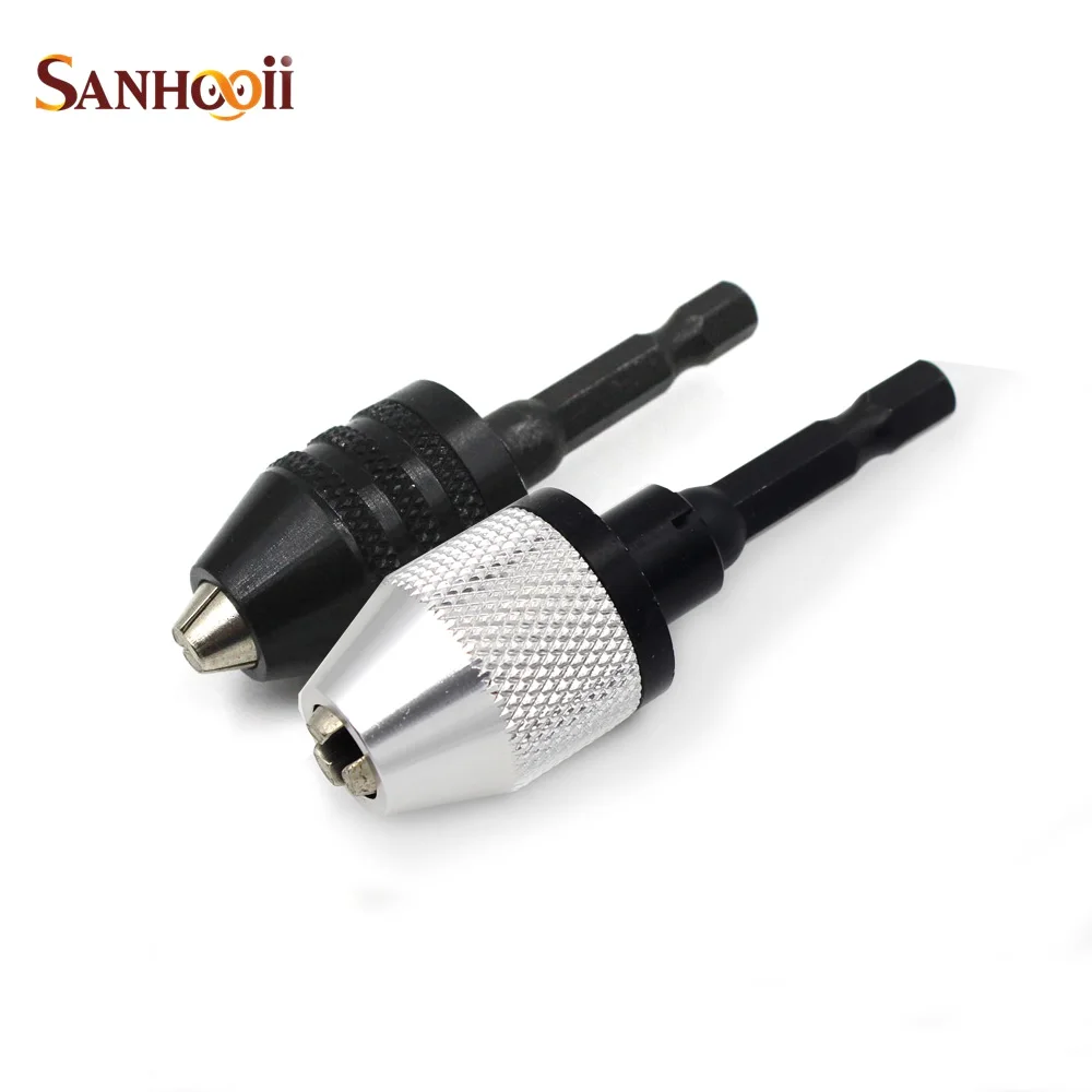 SANHOOII 0.3-6.5mm Black Keyless Drill Chuck Screwdriver Impact Driver Adaptor 1/4" 6.35mm Hex Shank Drill Bits Power Tools
SANHOOII 0.3-6.5mm Black Keyless Drill Chuck Screwdriver Impact Driver Adaptor 1/4" 6.35mm Hex Shank Drill Bits Power Tools