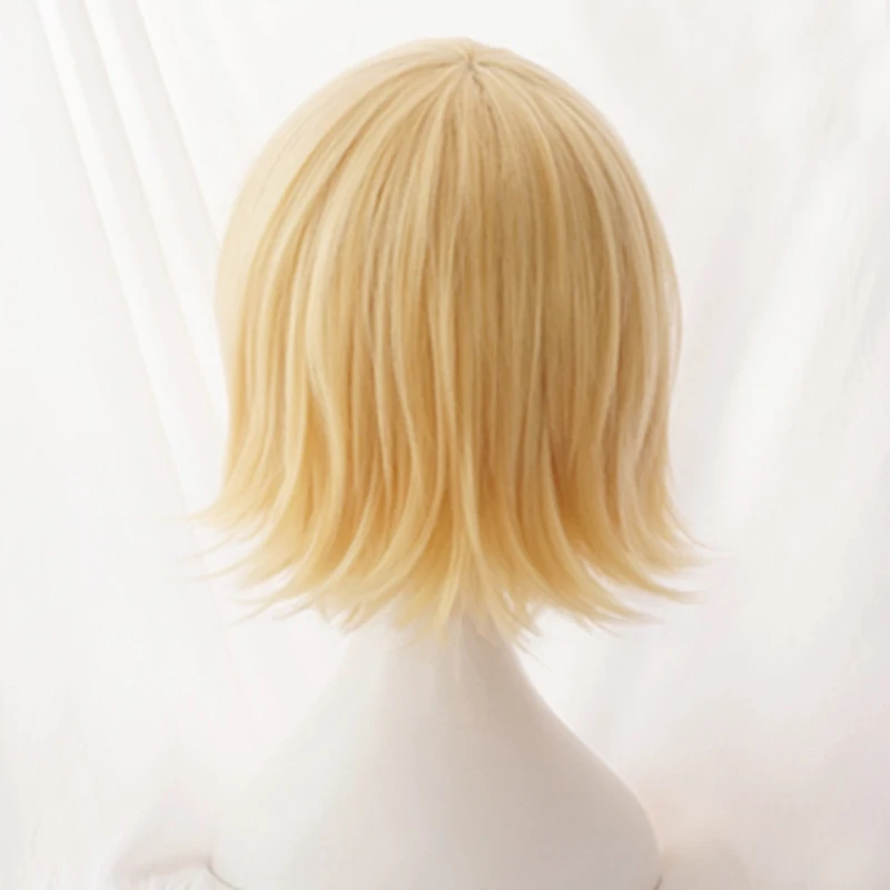 Vocaloid-Kagamine-Rin-Kagamine-Len-Short-Blonde-Heat-Resistant-Hair-Cosplay-Costume-Wig-Track-Wig-Cap