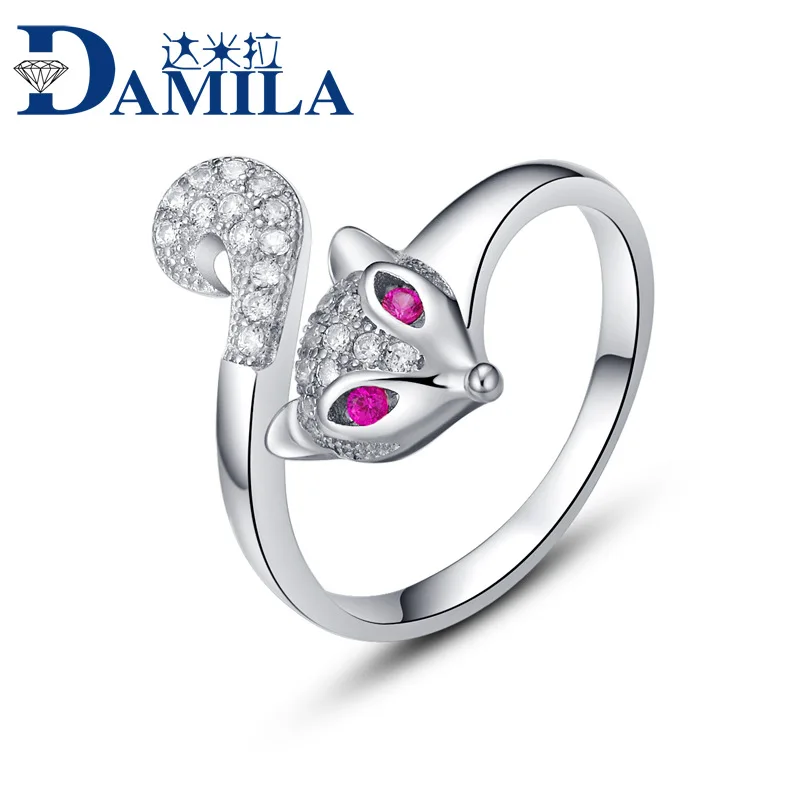 S925 Sterling Silver Open Rings For Women Trendy Fox silver adjustable ring bague femme
S925 Sterling Silver Open Rings For Women Trendy Fox silver adjustable ring bague femme