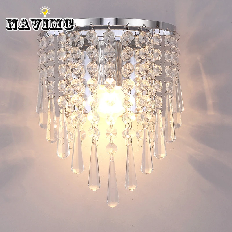 Modern Art Decor Stainless Steel Plating LED Crystal Wall Light Lamp Bedroom Home Wall Sconce Lighting
Modern Art Decor Stainless Steel Plating LED Crystal Wall Light Lamp Bedroom Home Wall Sconce Lighting