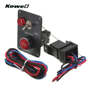 KOWELL 12V Ignition Switch Panel Kit LED Light Toggle Engine Start Push Button for Racing Car Starter Boat Carbon Fiber Pattern
KOWELL 12V Ignition Switch Panel Kit LED Light Toggle Engine Start Push Button for Racing Car Starter Boat Carbon Fiber Pattern