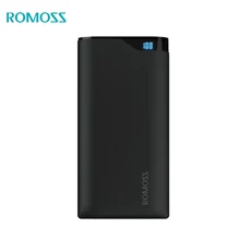 

Original ROMOSS Power Bank 10000mAh NE10 LED Digital Display Li-polymer Battery 5V 2.1A Dual USB Output for All Phones Tablet PC