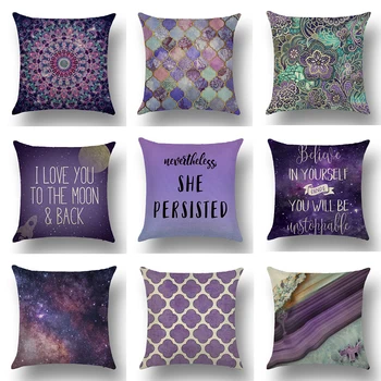 Purple Mandala Throw Pillow Cushion Cover Decorative Letter Flower Geometry Linen Pillowcase for Office Sofa Home Decor Party
Purple Mandala Throw Pillow Cushion Cover Decorative Letter Flower Geometry Linen Pillowcase for Office Sofa Home Decor Party