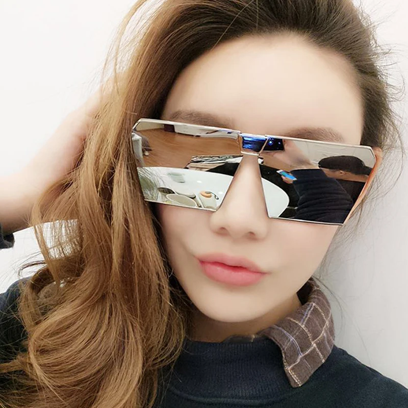 LongKeeper Steampunk Flat lens Sunglasses Women Mirror Sun glass Men Hip Hop Oversized Lady Shades Gafas UV400
LongKeeper Steampunk Flat lens Sunglasses Women Mirror Sun glass Men Hip Hop Oversized Lady Shades Gafas UV400
