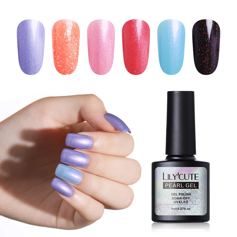 LILYCUTE UV 8ml Pearl Glitter Nail Gel Polish Shimmer Pink Soak-off UV LED Gel Varnish Long Lasting Nail Lacquer Manicure Tips
LILYCUTE UV 8ml Pearl Glitter Nail Gel Polish Shimmer Pink Soak-off UV LED Gel Varnish Long Lasting Nail Lacquer Manicure Tips