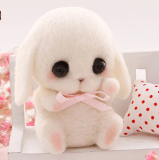 The loppy eared rabbit cartoon animal set wool needlepoint kit wool felt needle felting pendula craft needlecraft DIY handmade
The loppy eared rabbit cartoon animal set wool needlepoint kit wool felt needle felting pendula craft needlecraft DIY handmade