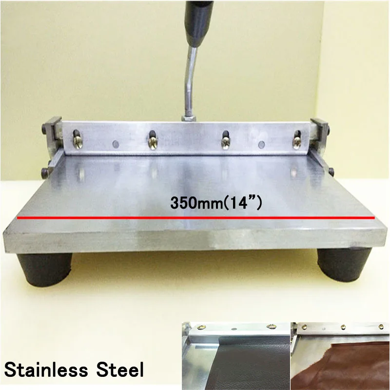 Free Shipping 1pc 14" 350MM Leather Sewing Tool Manual Edge Folding Machine Bag Linear Folder | Инструменты