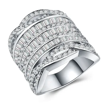 Huitan High Quality Geometric Present Ring For Women Full Of Dazzling Crystal CZ Stone Luxury Birthday Gift For Wife&Girlfriend
Huitan High Quality Geometric Present Ring For Women Full Of Dazzling Crystal CZ Stone Luxury Birthday Gift For Wife&Girlfriend